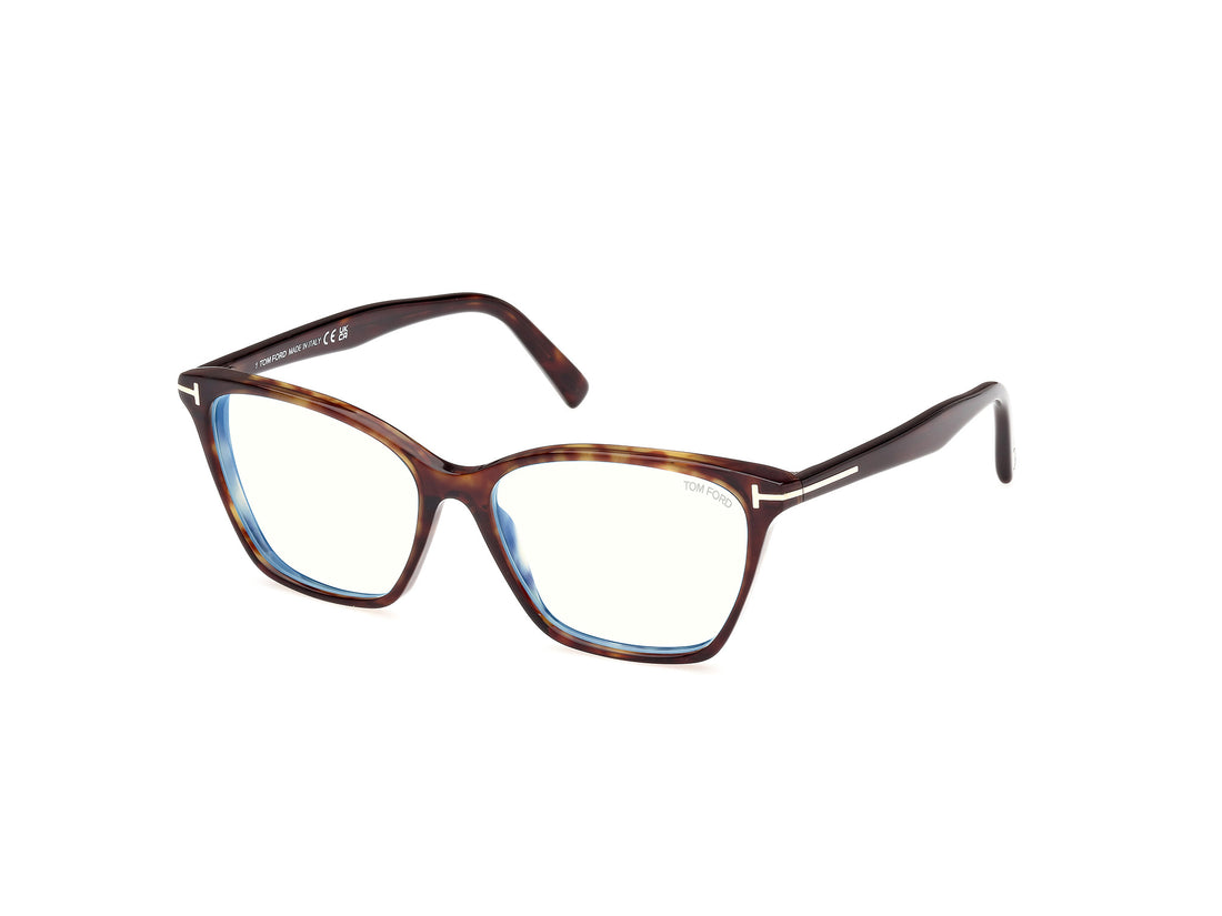 Óculos graduados tom ford ft5949-b 052 havana cat eye femenino tamanho 56mm - Vista principal