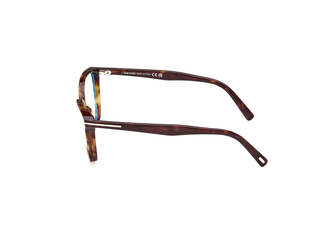 Óculos graduados tom ford ft5949-b 052 havana cat eye femenino tamanho 56mm - Vista de detalhe