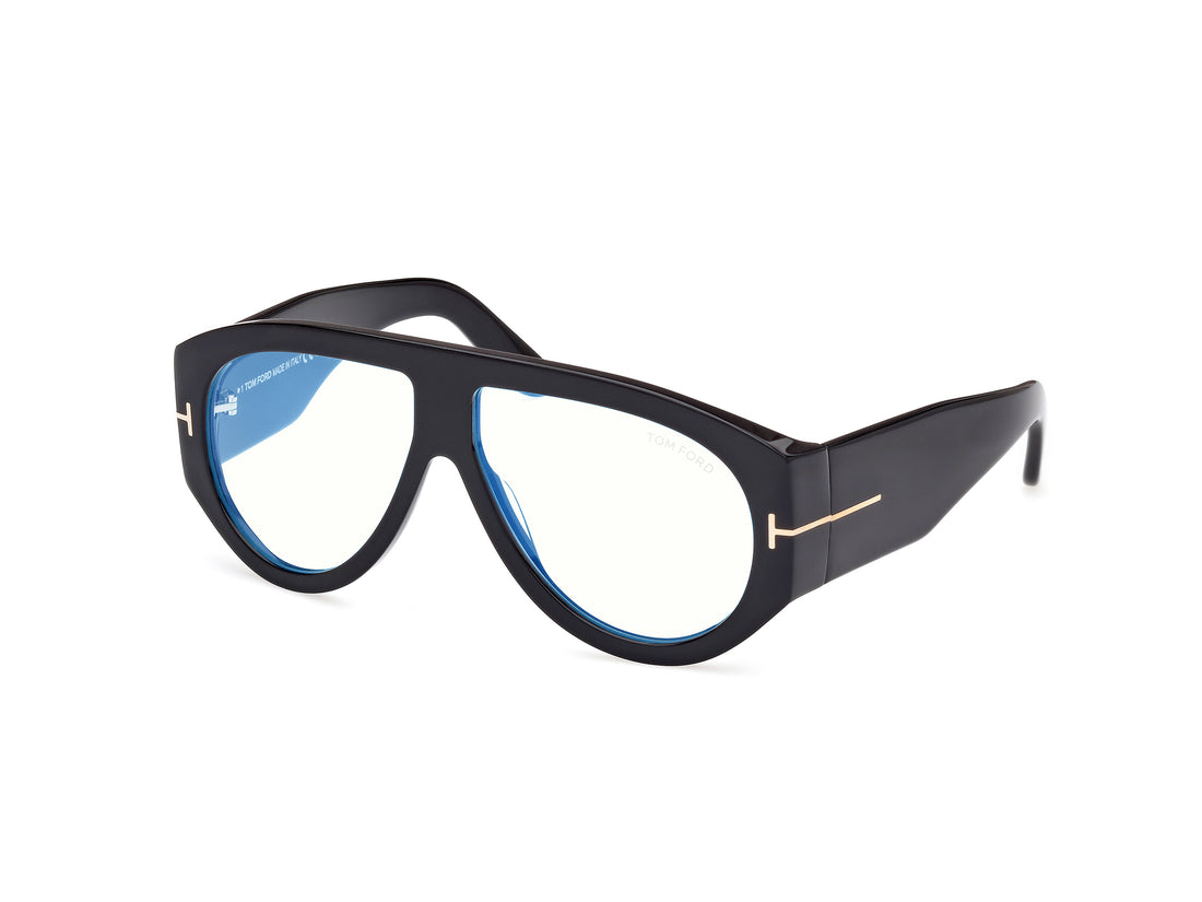 Prescription glasses tom ford ft5958-b 001 negro pilot masculino size 60mm - Main view