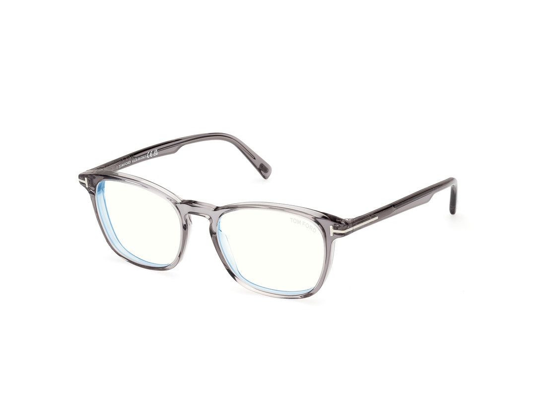 Óculos graduados tom ford ft5960-b 020 gris square masculino tamanho 52mm - Vista principal