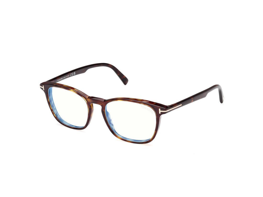 Óculos graduados tom ford ft5960-b 052 havana square masculino tamanho 52mm - Vista principal