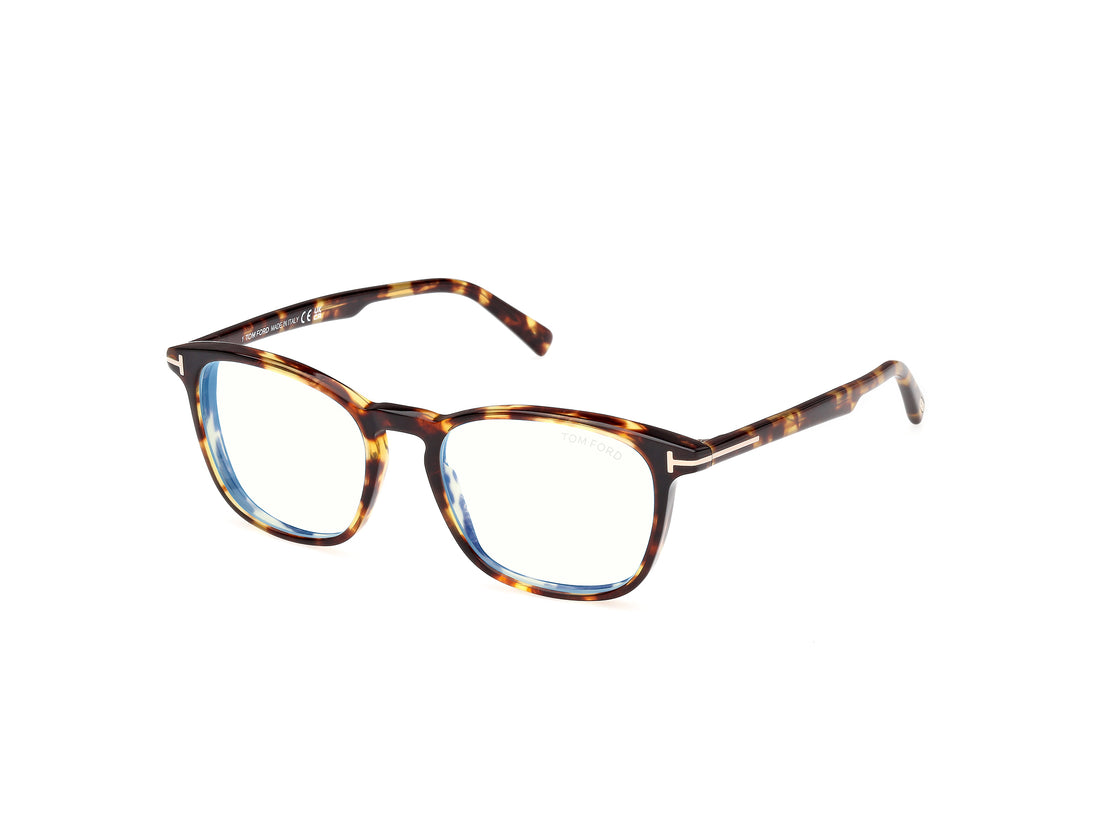 Prescription glasses tom ford ft5960-b 053 havana square masculino size 52mm - Main view