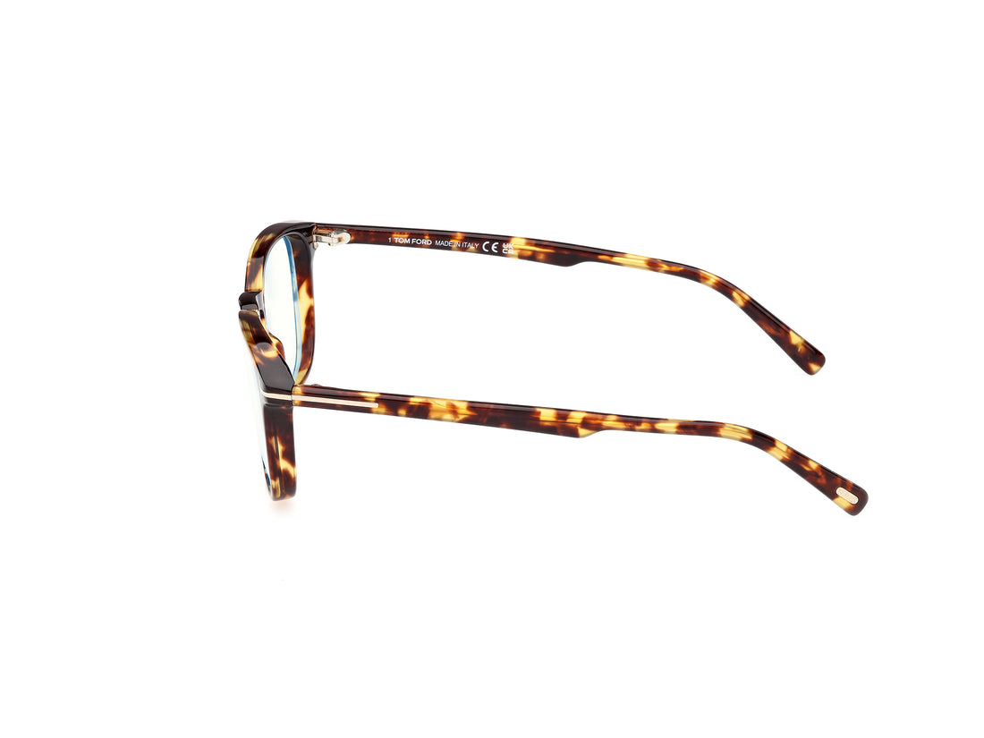 Prescription glasses tom ford ft5960-b 053 havana square masculino size 52mm - Detailed view
