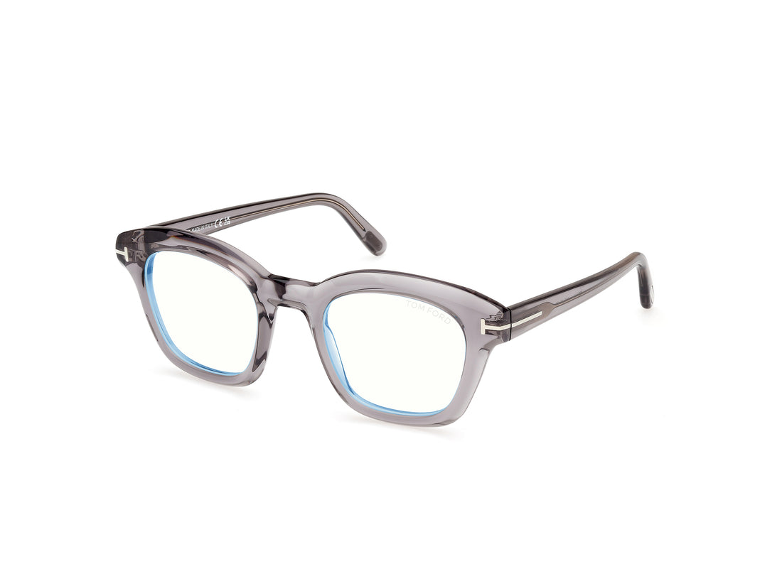 Óculos graduados tom ford ft5961-b 020 gris square masculino tamanho 49mm - Vista principal