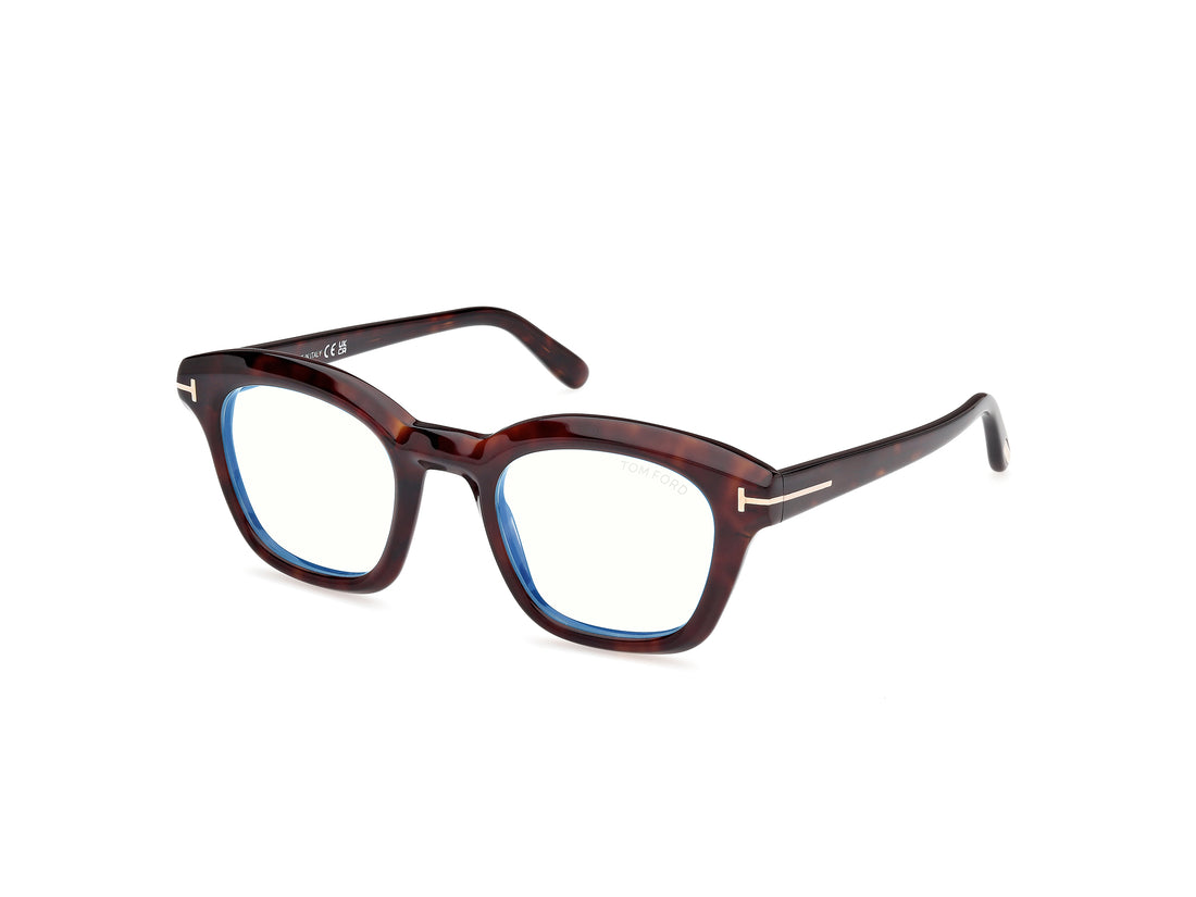 Óculos graduados tom ford ft5961-b 052 havana square masculino tamanho 49mm - Vista principal