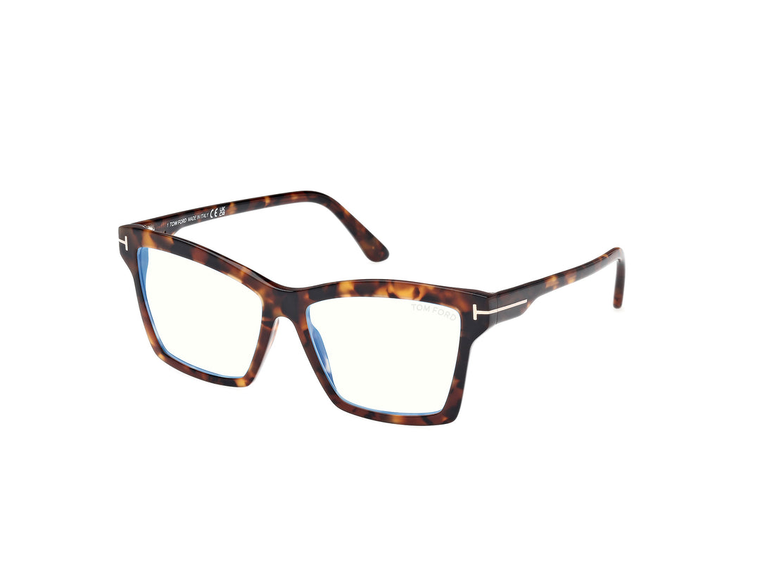 Óculos graduados tom ford ft5964-b 052 havana square femenino tamanho 54mm - Vista principal