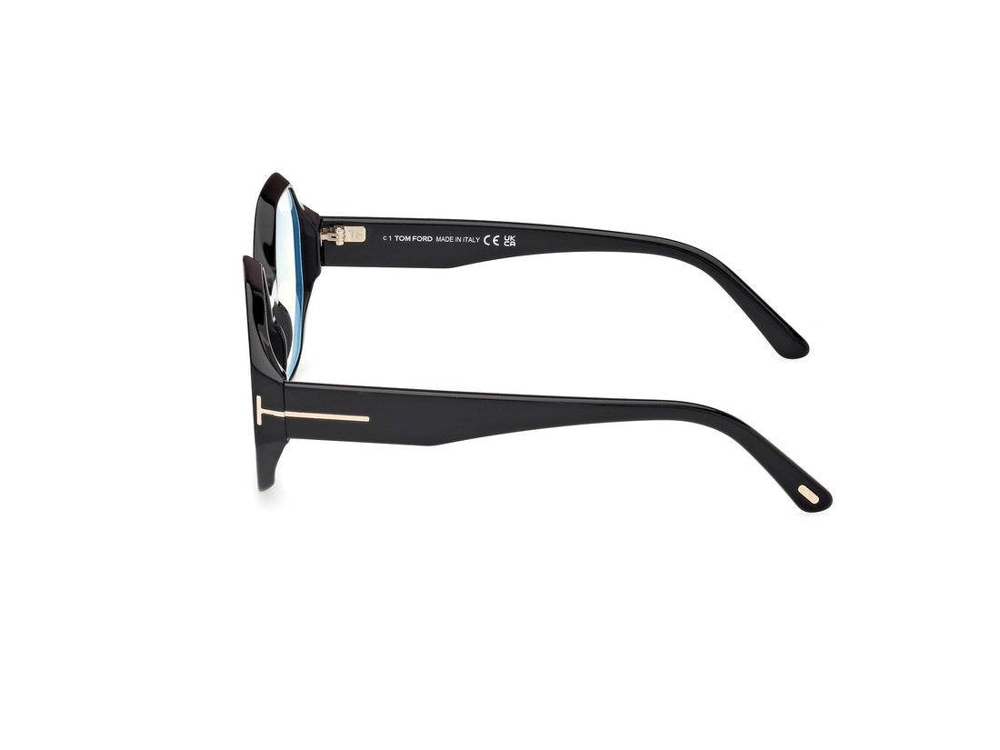 Prescription glasses tom ford ft5967-b 001 negro geometric femenino size 53mm - Detailed view