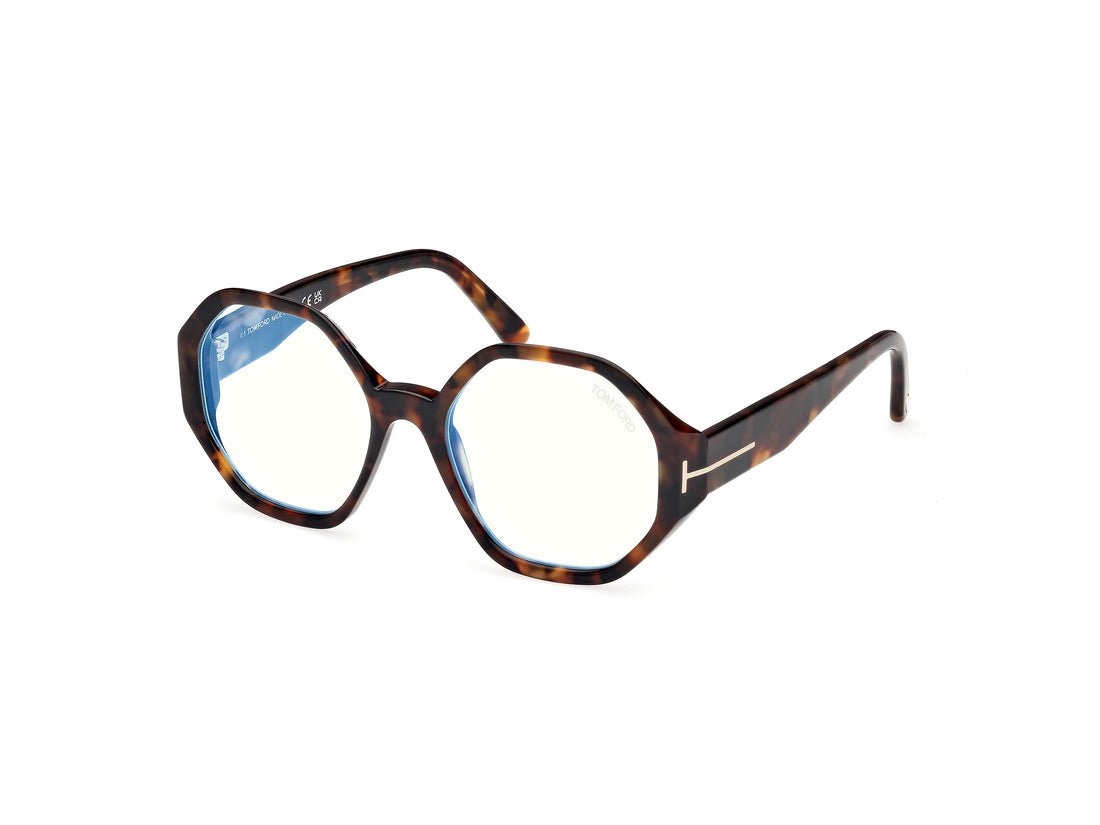 Occhiali da vista tom ford ft5967-b 052 havana geometric femenino taglia 53mm - Vista principale