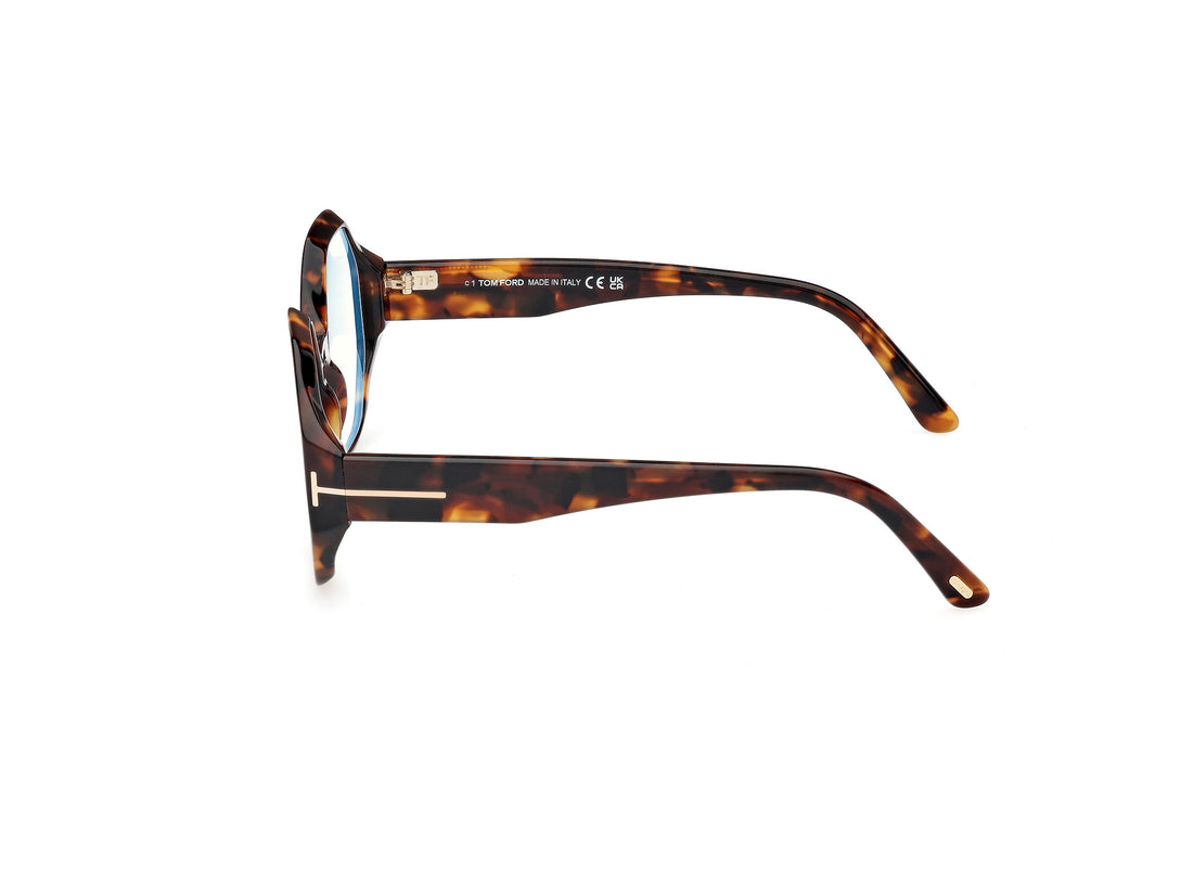 Occhiali da vista tom ford ft5967-b 052 havana geometric femenino taglia 53mm - Vista dettagliata