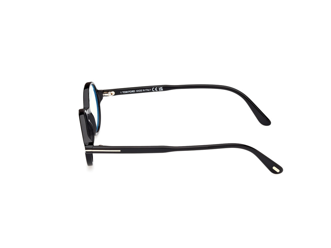 Prescription glasses tom ford ft5975-b 001 negro round unisex size 46mm - Detailed view