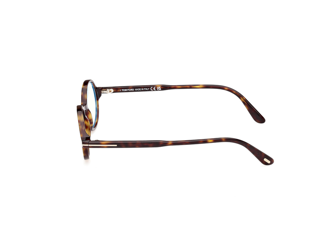 Occhiali da vista tom ford ft5975-b 052 havana round unisex taglia 46mm - Vista dettagliata