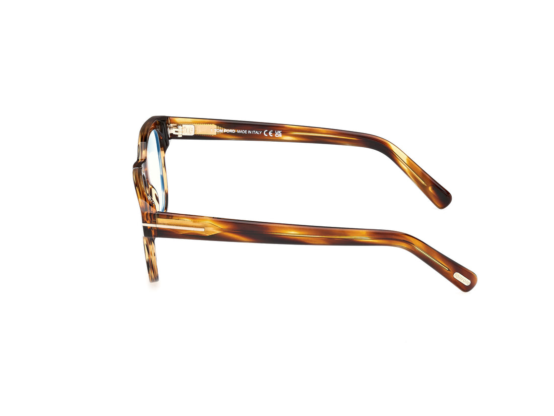 Occhiali da vista tom ford ft5977-b 050 marron square masculino taglia 50mm - Vista dettagliata
