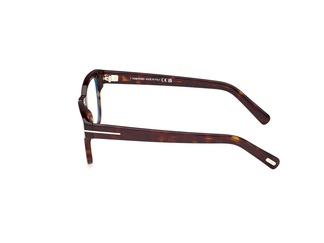 Prescription glasses tom ford ft5977-b 052 havana square unisex size 50mm - Detailed view