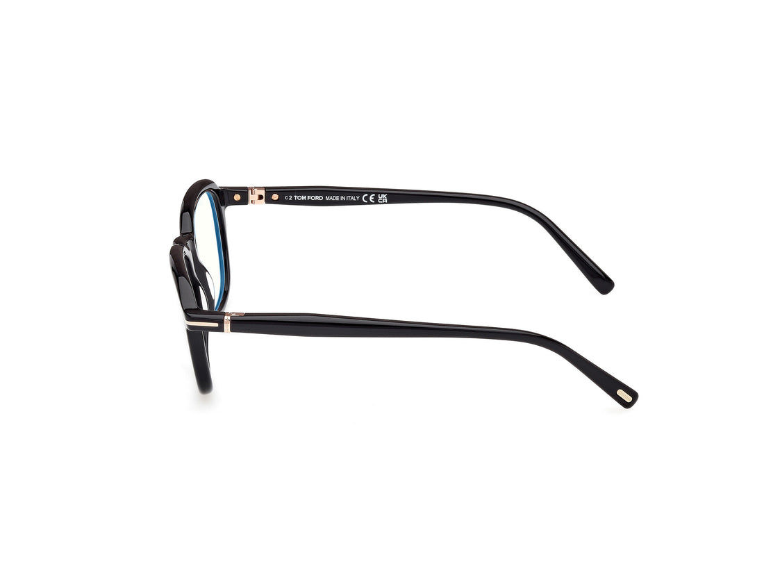 Óculos graduados tom ford ft5980-b 001 negro square masculino tamanho 51mm - Vista de detalhe