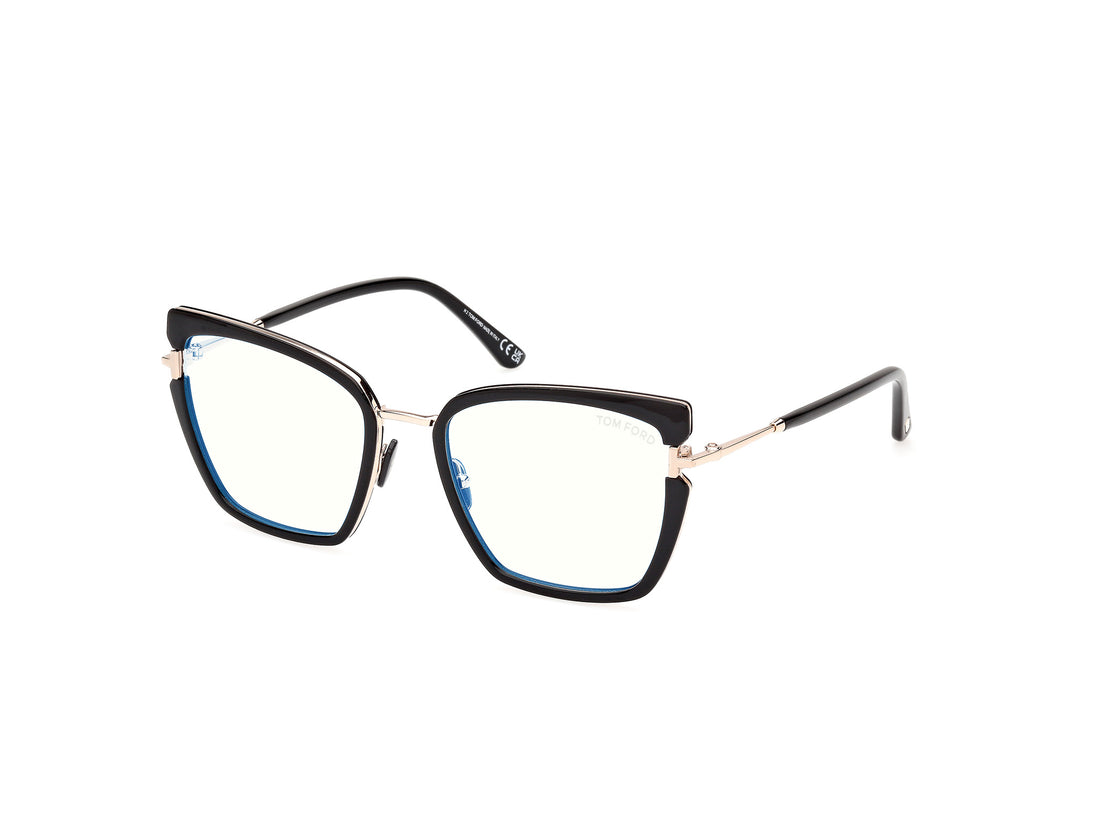 Óculos graduados tom ford ft5984-b 001 negro butterfly unisex tamanho 54mm - Vista principal