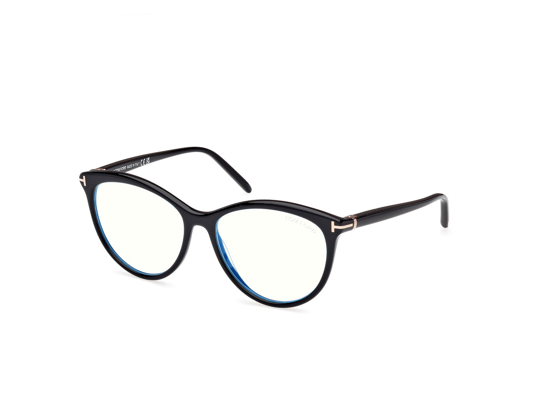 Occhiali da vista tom ford ft5990-b 001 negro round unisex taglia 55mm - Vista principale