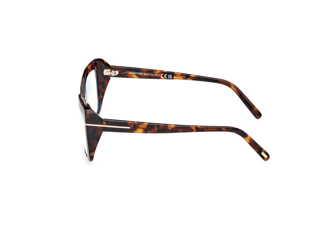 Óculos graduados tom ford ft5991-b 052 havana rectangular unisex tamanho 55mm - Vista de detalhe