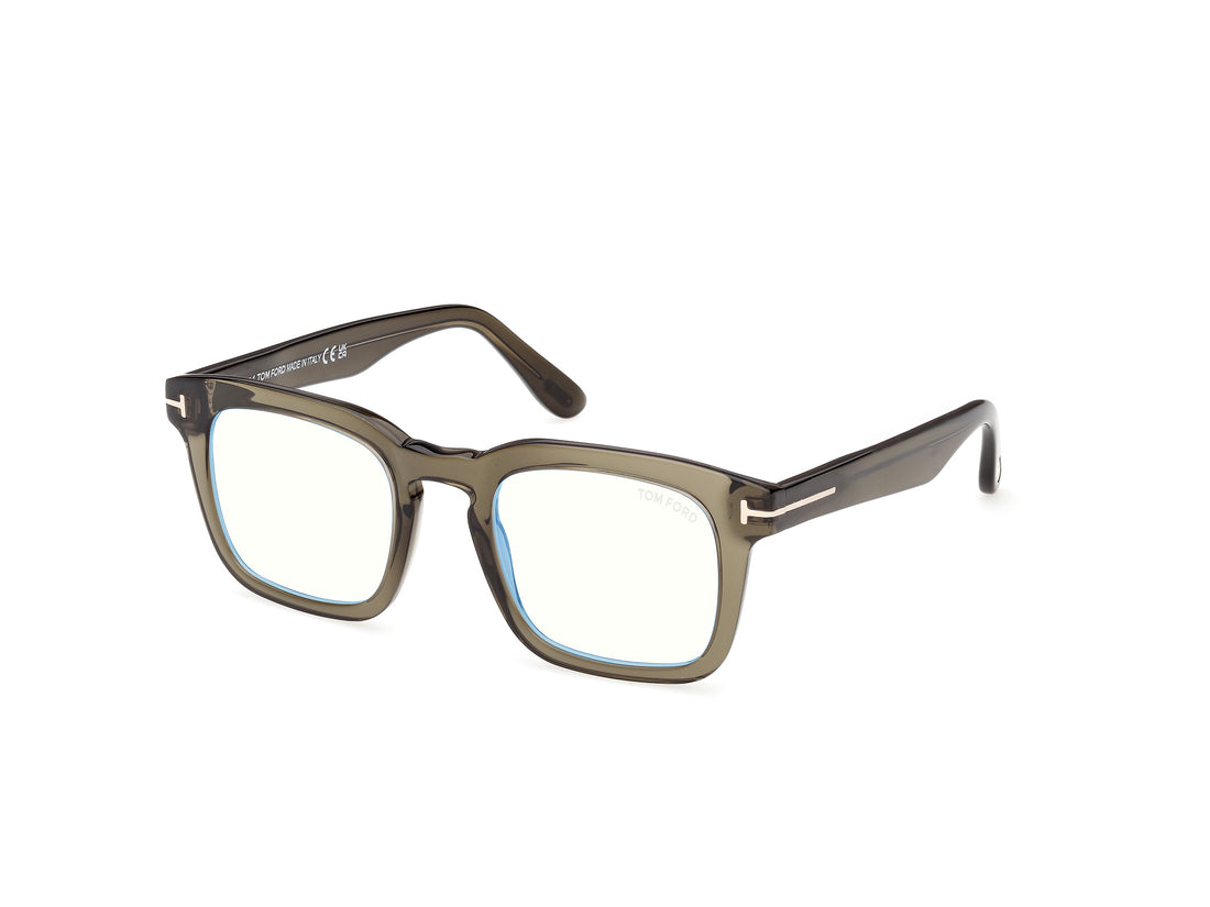 Gafas graduadas tom ford ft6025-b 096 verde square masculino talla 50mm - Vista principal