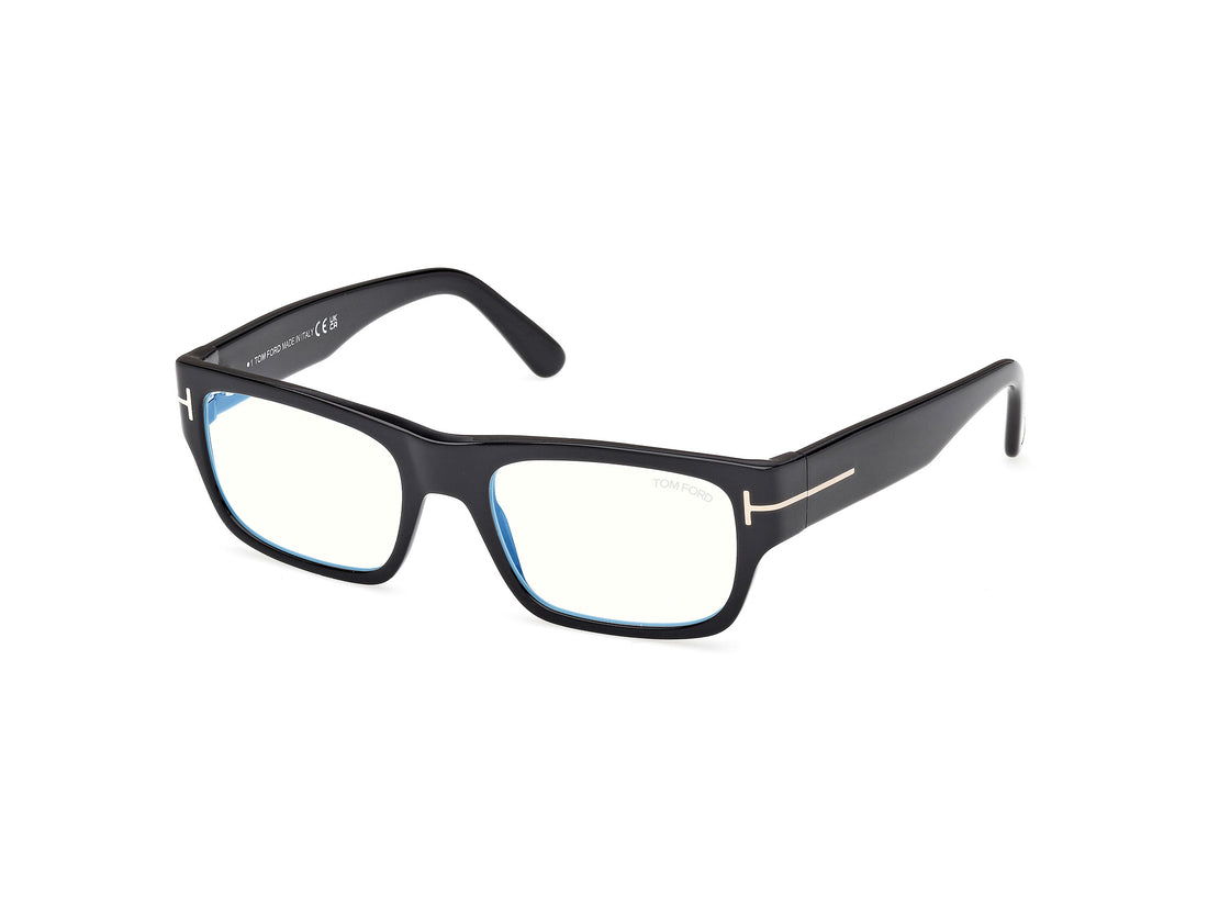 Glasögon tom ford ft6034-b 001 negro rectangular masculino storlek 54mm - Huvudvy