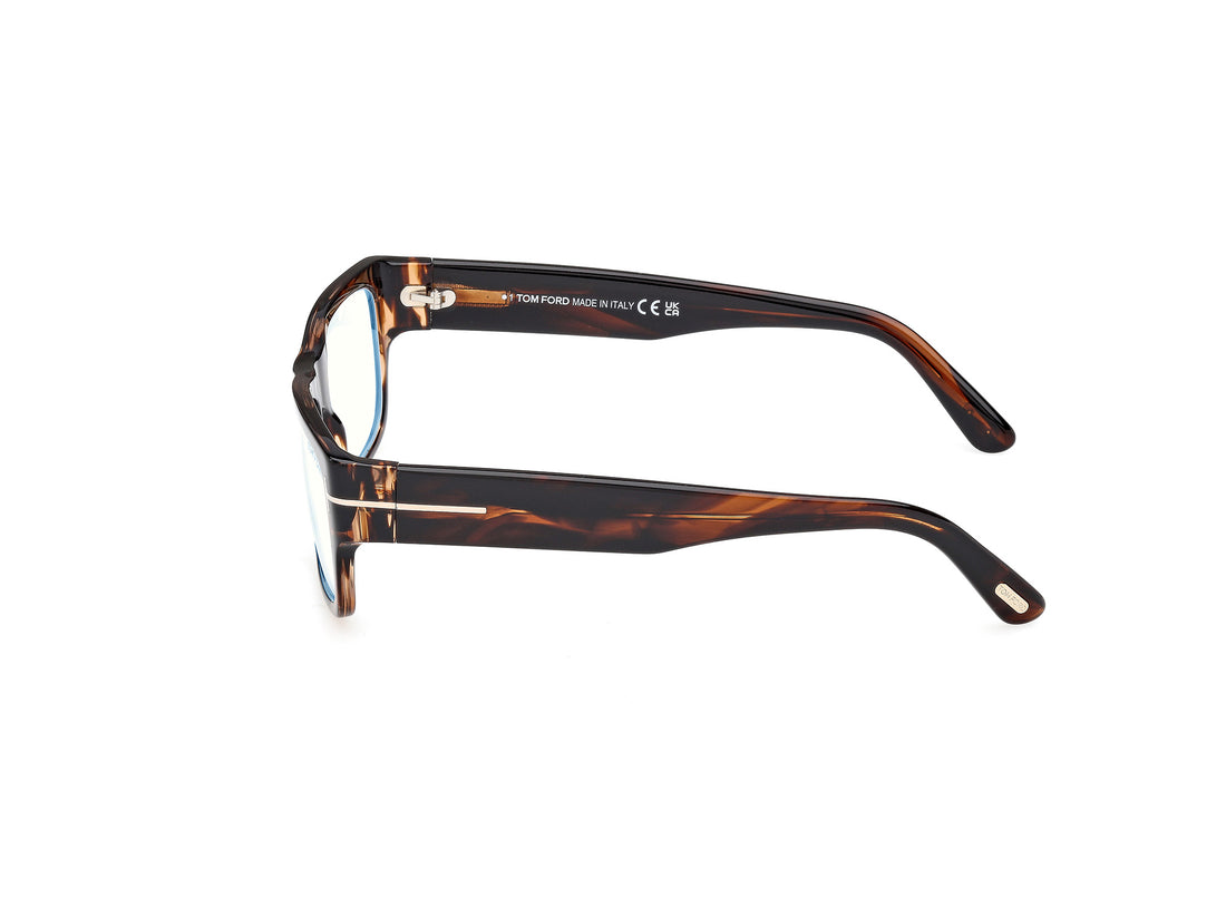Óculos graduados tom ford ft6034-b 056 havana rectangular masculino tamanho 54mm - Vista de detalhe