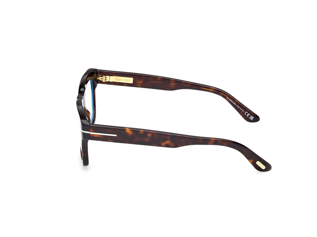 Occhiali da vista tom ford ft6036-b 052 havana rectangular unisex taglia 52mm - Vista dettagliata