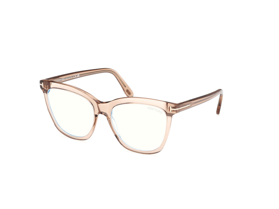 Óculos graduados tom ford ft6042-b 045 marron butterfly femenino tamanho 54mm - Vista principal