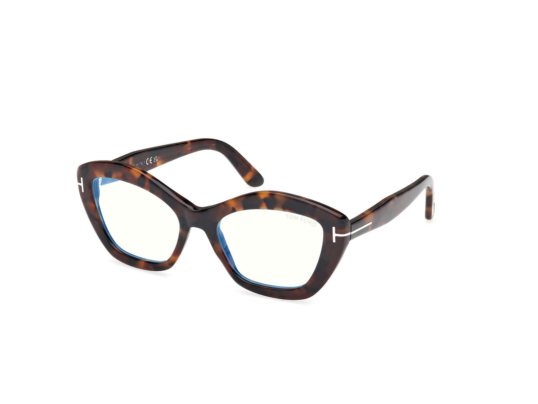 Lunettes de vue tom ford ft6044-b 052 havana geometric femenino taille 54mm - Vue principale