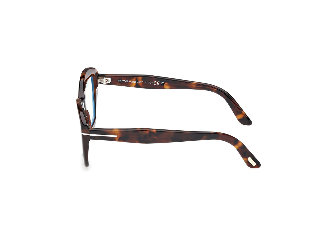 Lunettes de vue tom ford ft6044-b 052 havana geometric femenino taille 54mm - Vue détaillée