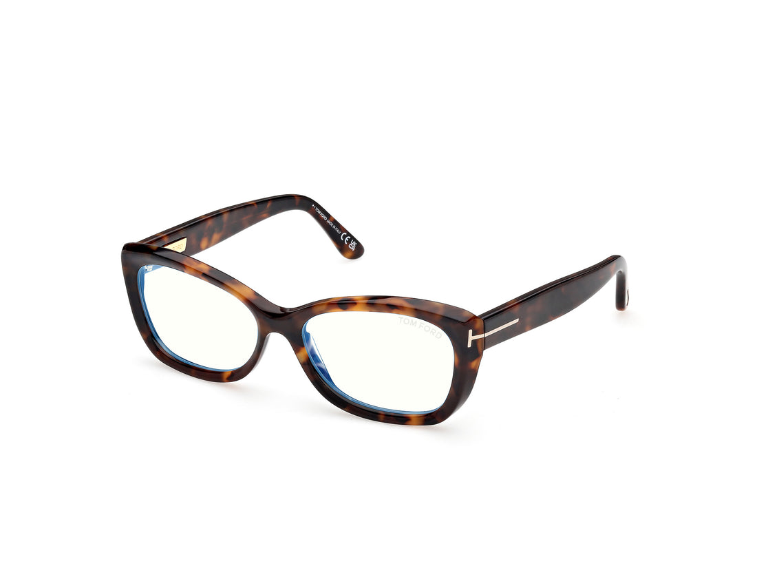 Lunettes de vue tom ford ft6046-b 052 havana rectangular femenino taille 55mm - Vue principale