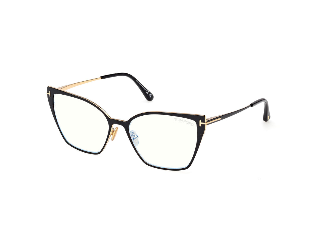 Óculos graduados tom ford ft6051-b 001 negro butterfly femenino tamanho 56mm - Vista principal