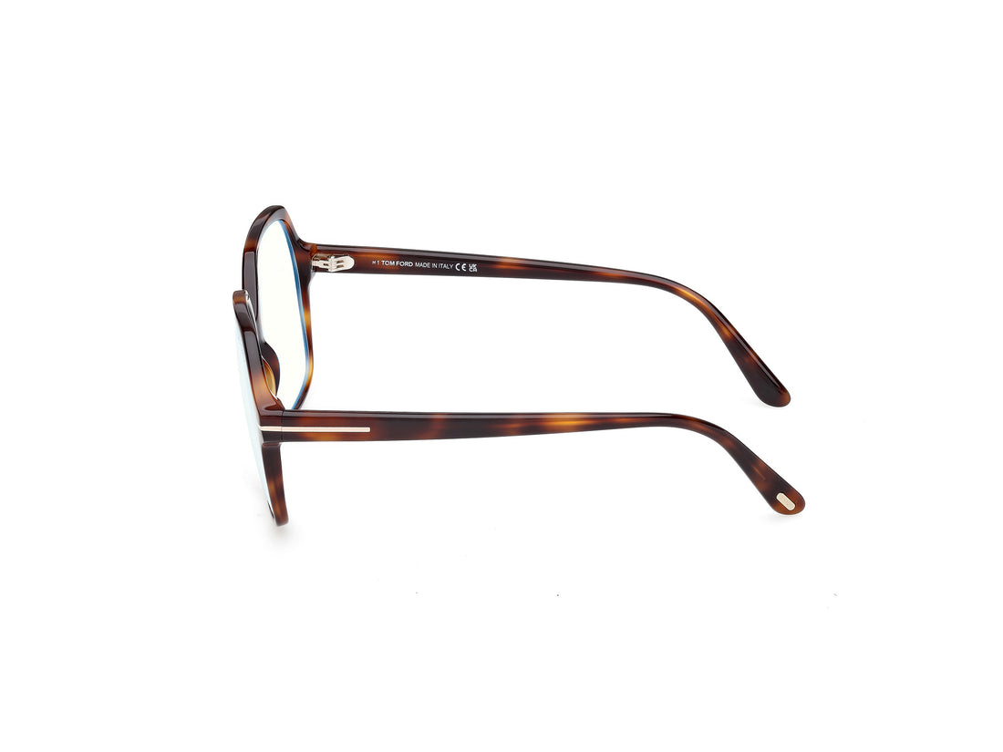 Lunettes de vue tom ford ft6062-b 053 havana geometric masculino taille 57mm - Vue détaillée