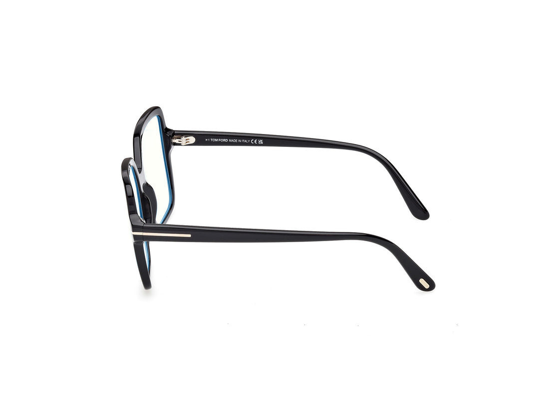 Óculos graduados tom ford ft6063-b 001 negro square femenino tamanho 56mm - Vista de detalhe