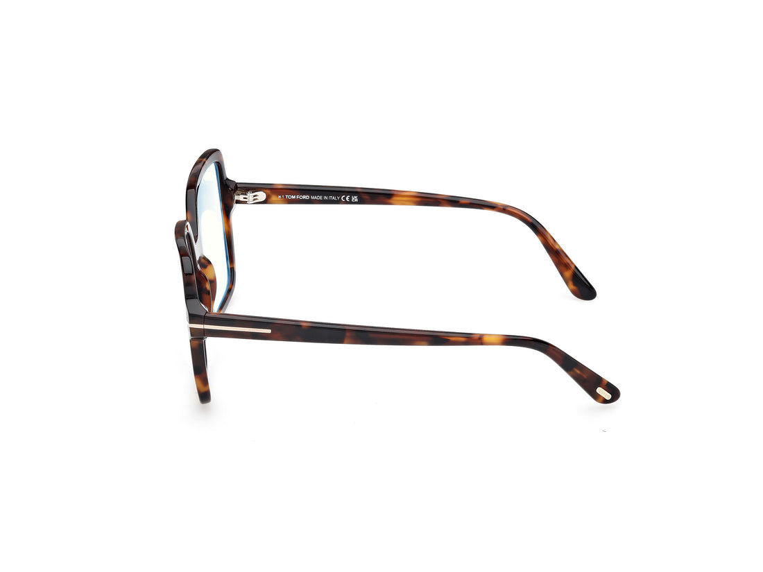 Lunettes de vue tom ford ft6063-b 052 havana square femenino taille 56mm - Vue détaillée
