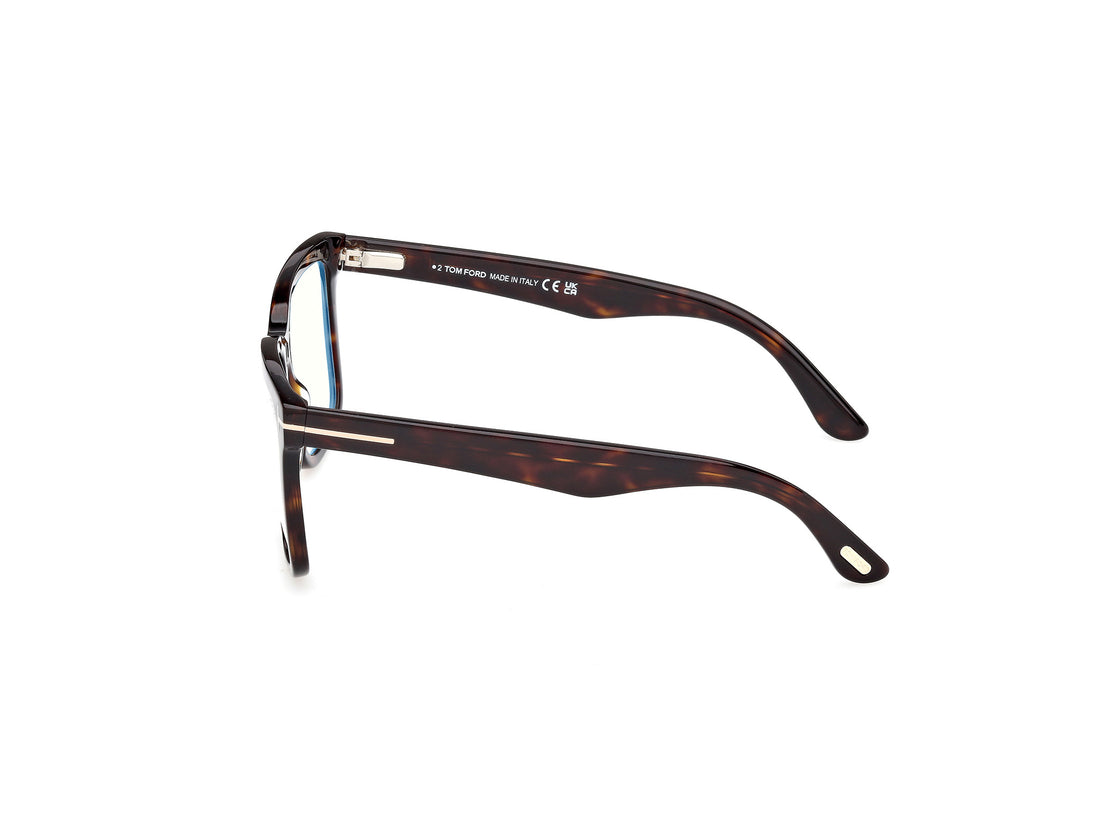 Lunettes de vue tom ford ft6069-b 052 havana square femenino taille 54mm - Vue détaillée