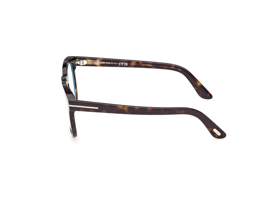 Lunettes de vue tom ford ft6081-b 052 havana round masculino taille 51mm - Vue détaillée