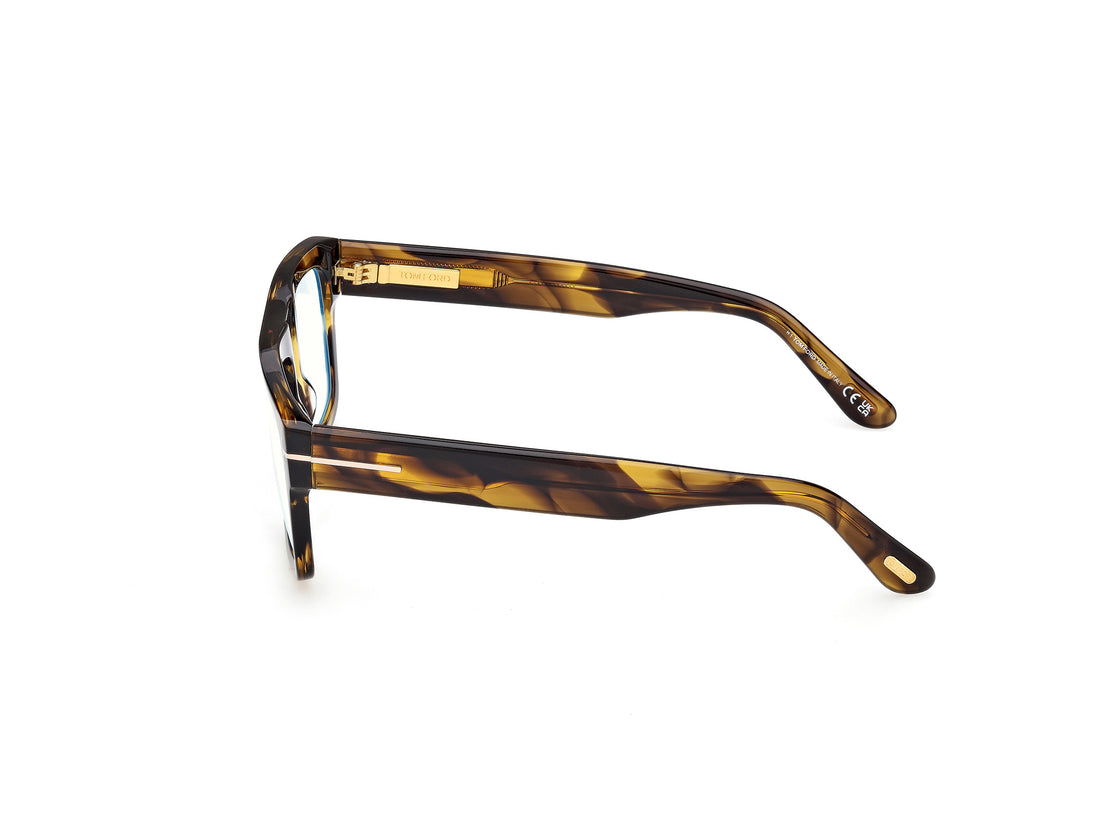 Gafas graduadas tom ford ft6084-b 056 havana rectangular masculino talla 56mm - Vista de detalle