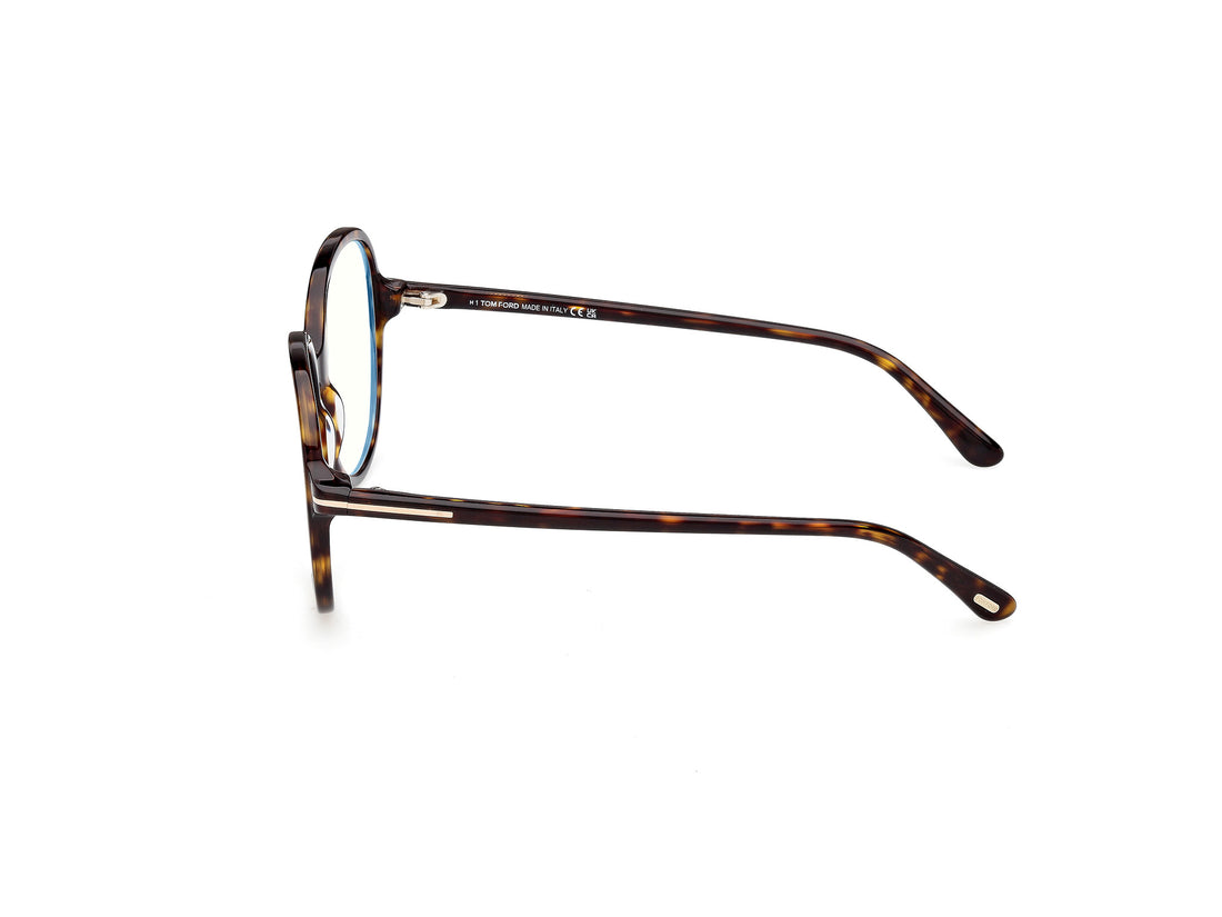 Occhiali da vista tom ford ft6090-b 052 havana round femenino taglia 56mm - Vista dettagliata