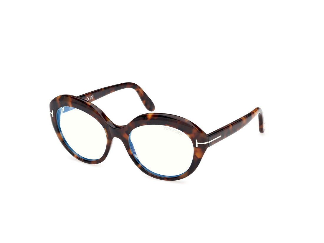 Lunettes de vue tom ford ft6095-b 052 havana round femenino taille 54mm - Vue principale