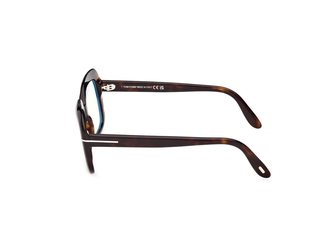 Lunettes de vue tom ford ft6096-b 052 havana rectangular femenino taille 53mm - Vue détaillée