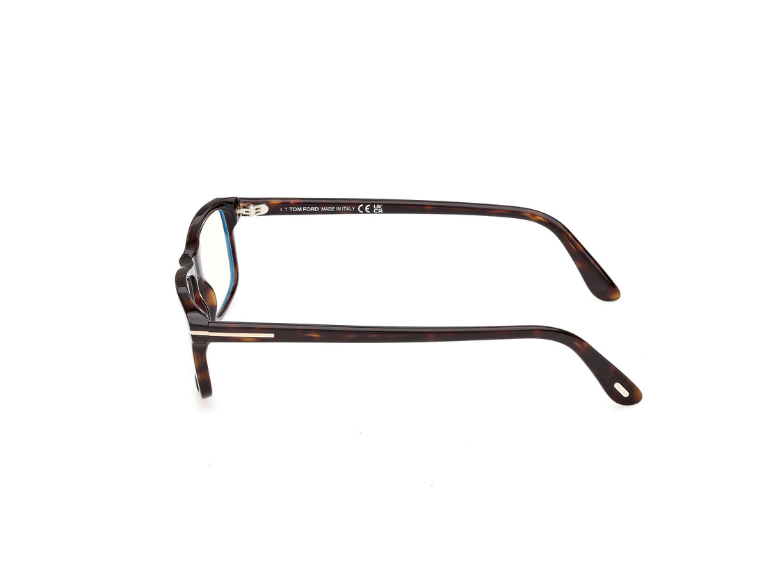 Lunettes de vue tom ford ft6119-b 052 havana rectangular masculino taille 53mm - Vue détaillée