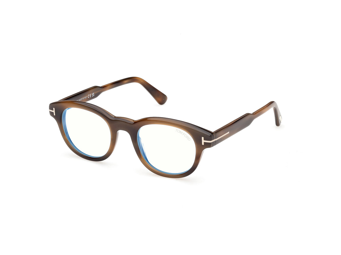 Lunettes de vue tom ford ft6121-b 055 havana round masculino taille 47mm - Vue principale