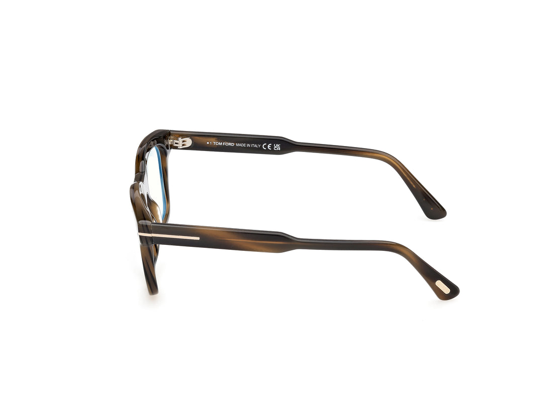 Lunettes de vue tom ford ft6122-b 056 havana square masculino taille 51mm - Vue détaillée