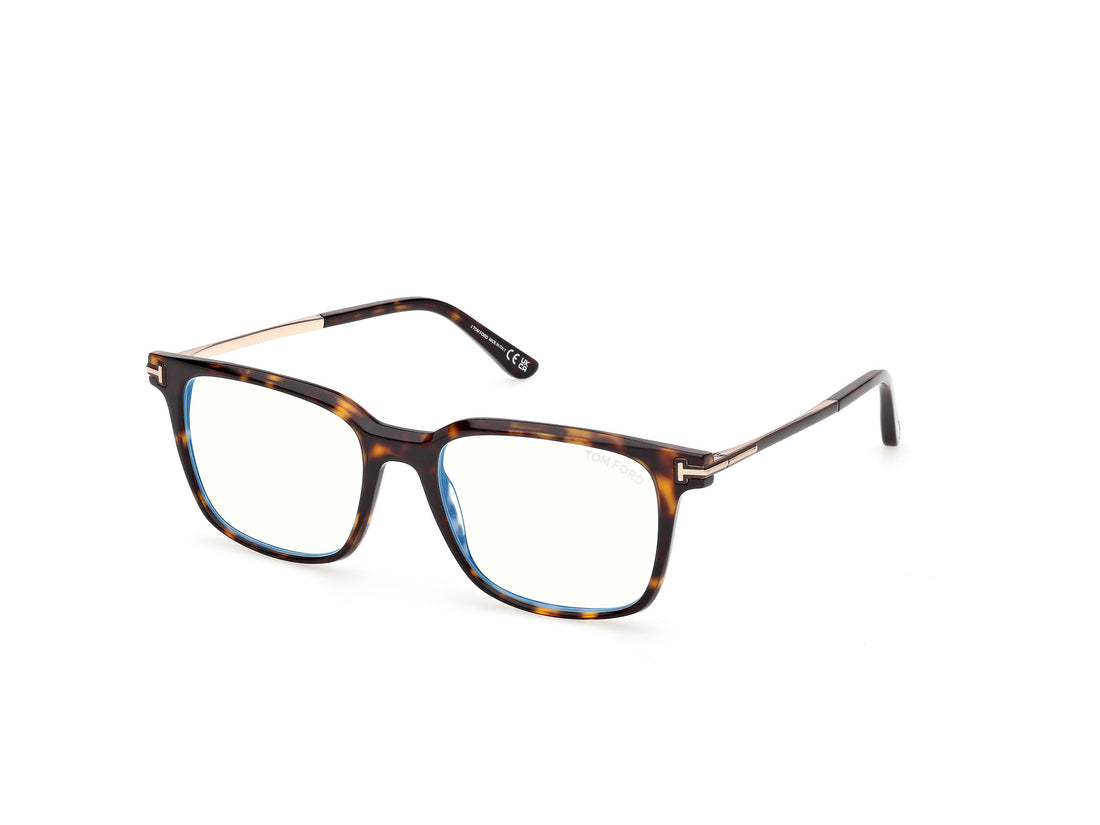 Lunettes de vue tom ford ft6124-b 052 havana square masculino taille 53mm - Vue principale