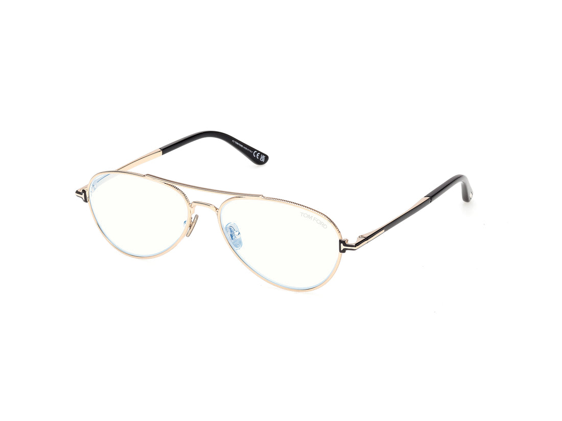 Lunettes de vue tom ford ft6128-b 028 dorado pilot masculino taille 56mm - Vue principale