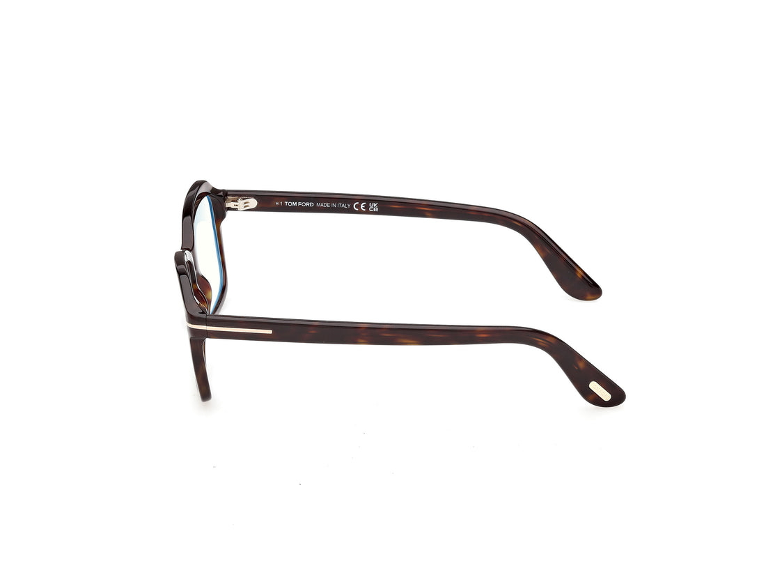 Gafas graduadas tom ford ft6129-b 052 havana rectangular femenino talla 54mm - Vista de detalle