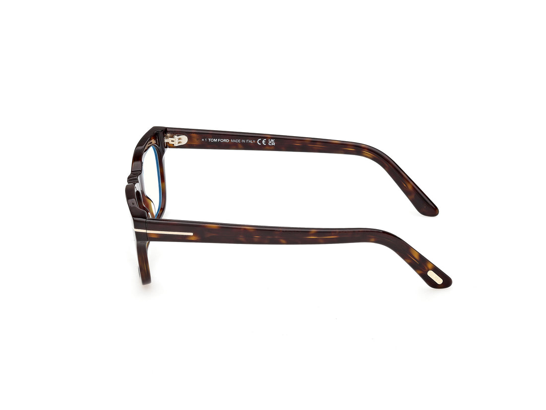 Gafas graduadas tom ford ft6131-b 052 havana rectangular unisex talla 53mm - Vista de detalle