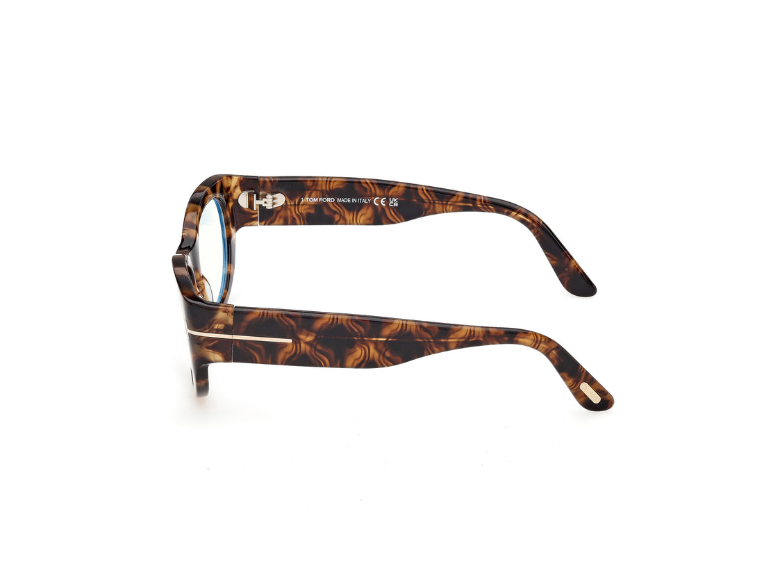 Lunettes de vue tom ford ft6133-b 055 havana oval femenino taille 54mm - Vue détaillée