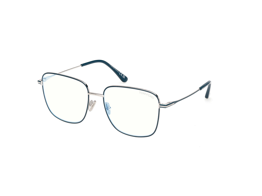 Lunettes de vue tom ford ft6136-b 087 azul square femenino taille 56mm - Vue principale