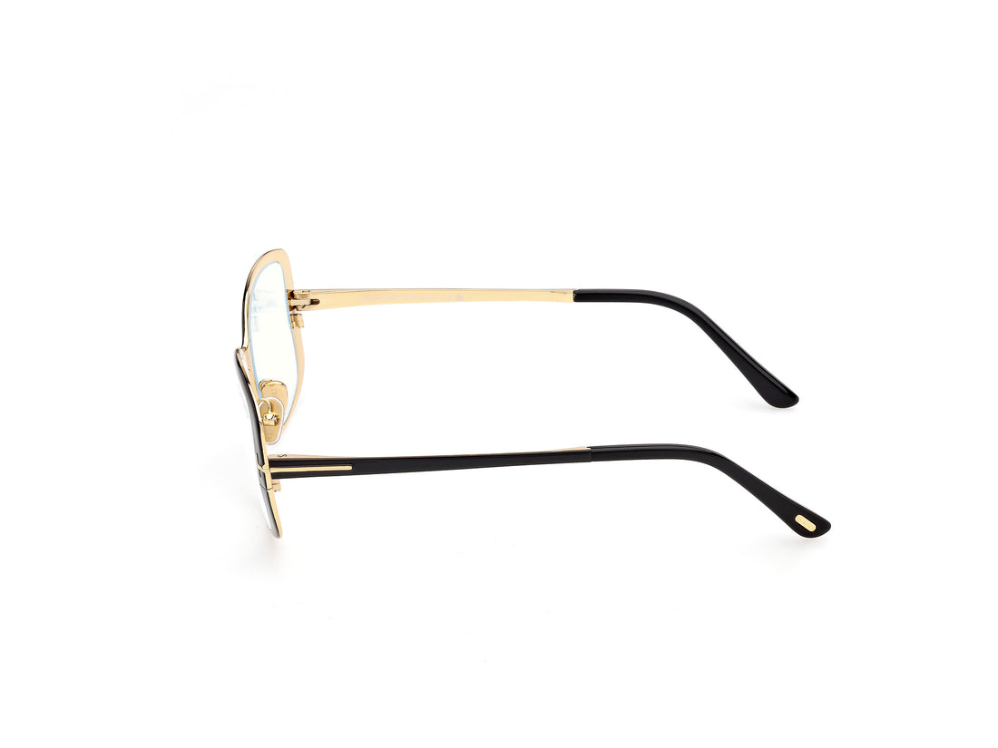 Lunettes de vue tom ford ft6138-b 001 negro rectangular femenino taille 54mm - Vue détaillée