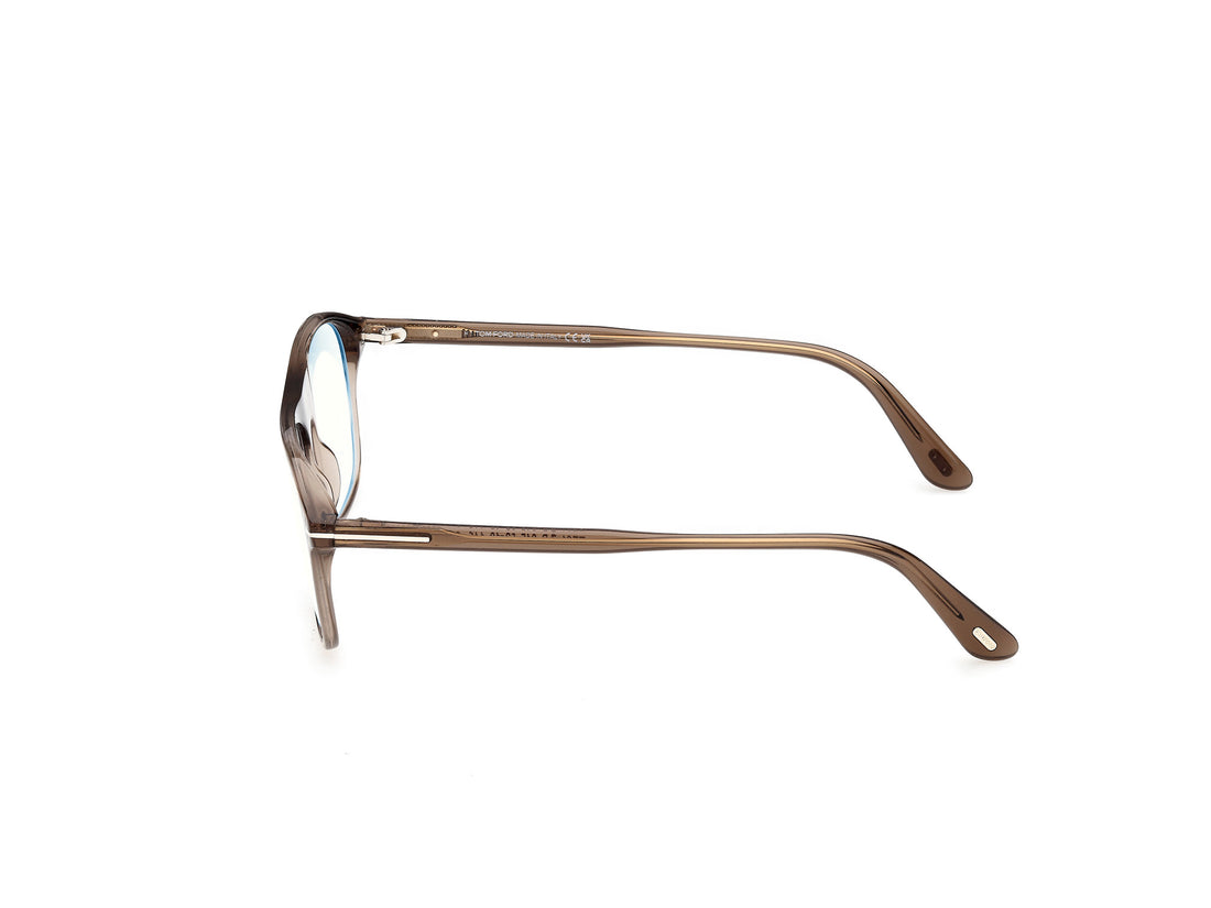 Occhiali da vista tom ford ft6167-b 045 marron pilot masculino taglia 53mm - Vista dettagliata